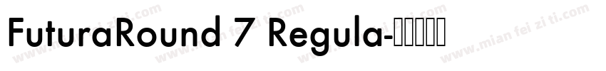 FuturaRound 7 Regula字体转换